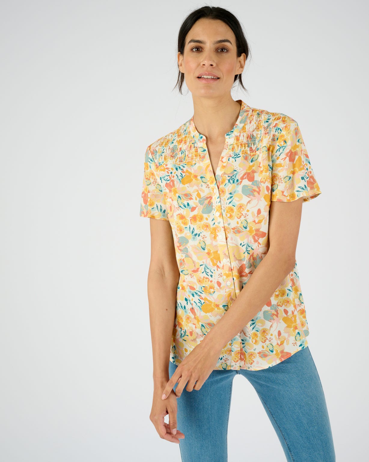 Chemisier à smocks Climatyl