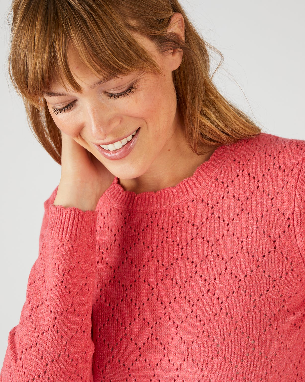 Pull maille ajourée