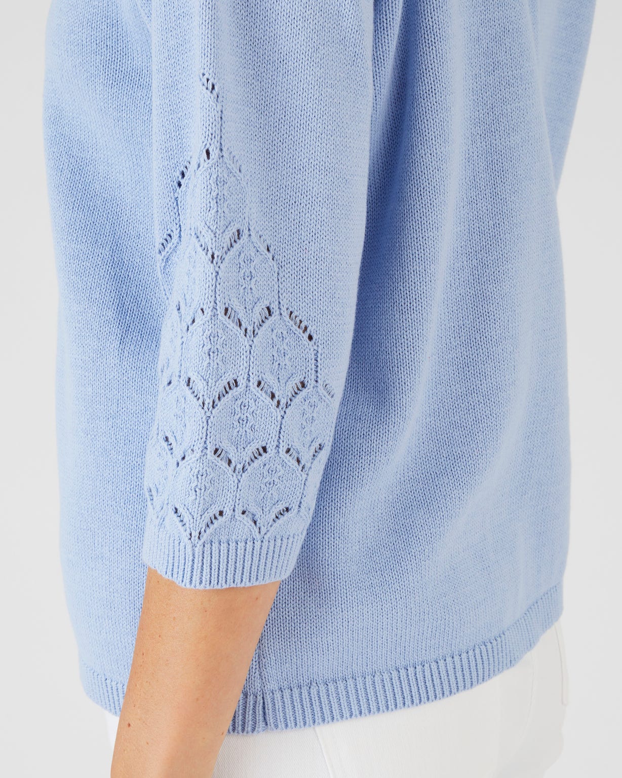 Pull maille ajourée