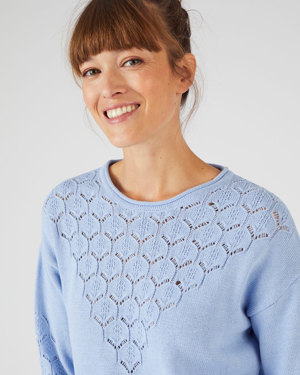 Pull maille ajourée