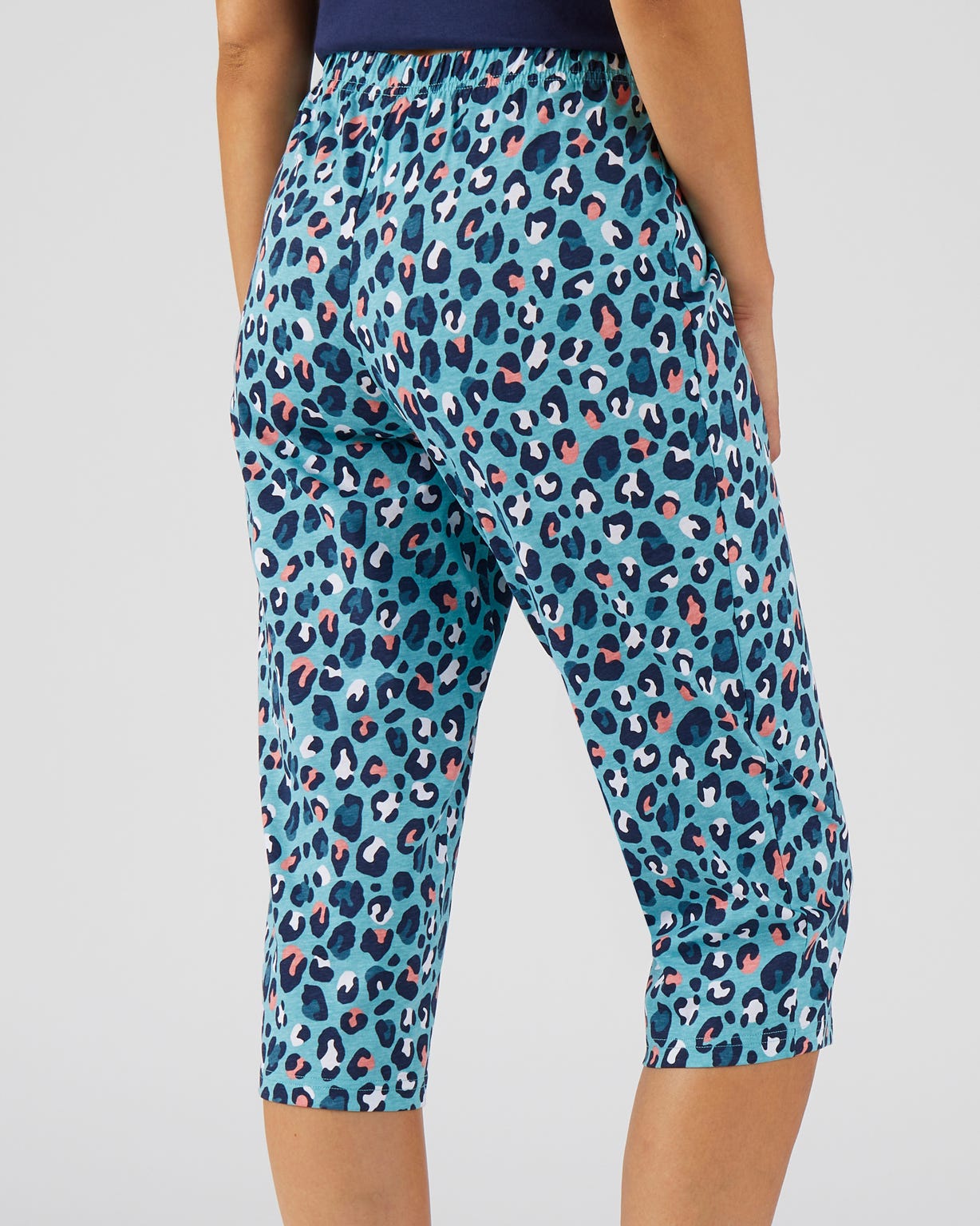 Pantacourt de pyjama en pur coton peigné
