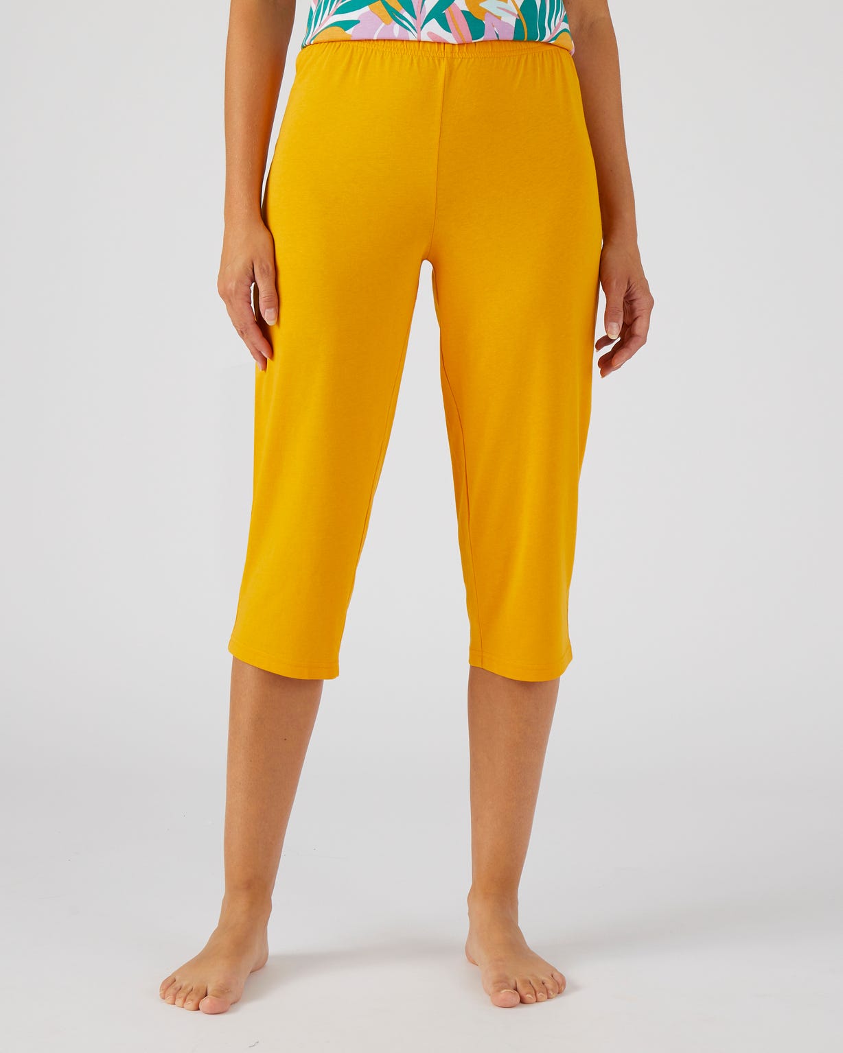 Pantacourt de pyjama en pur coton peigné