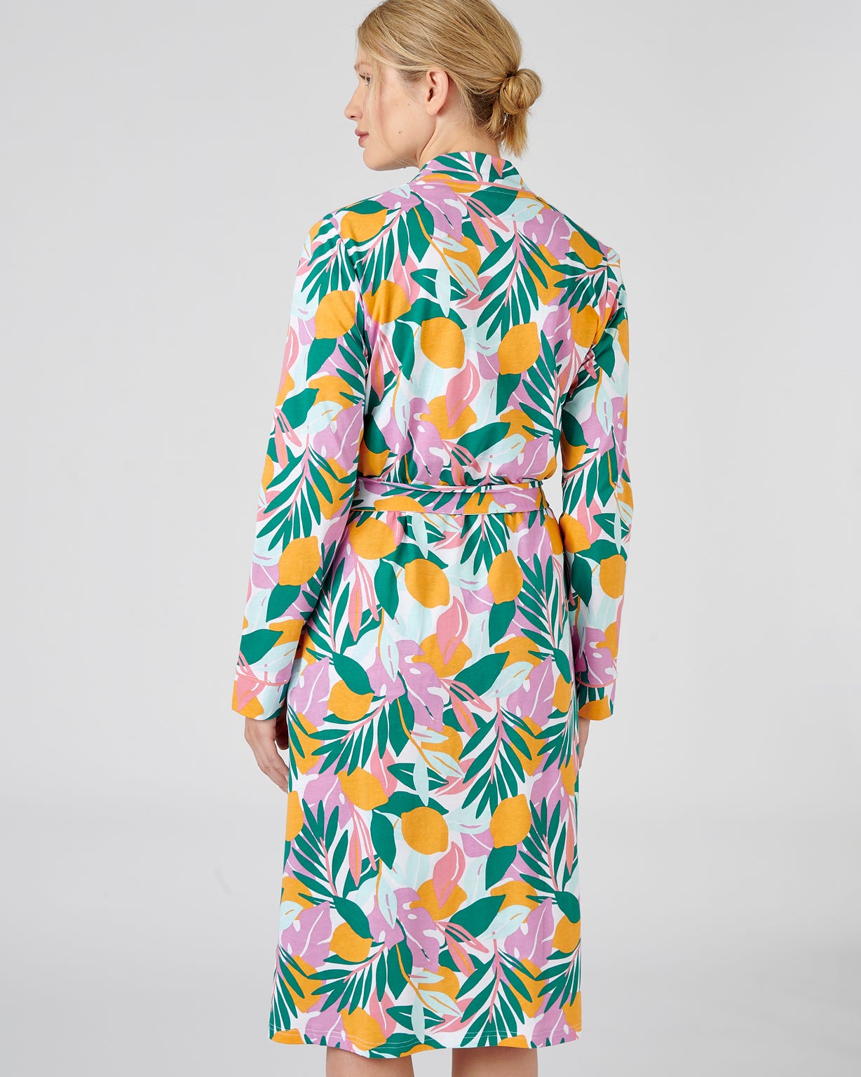 Robe de chambre en pur coton peigné
