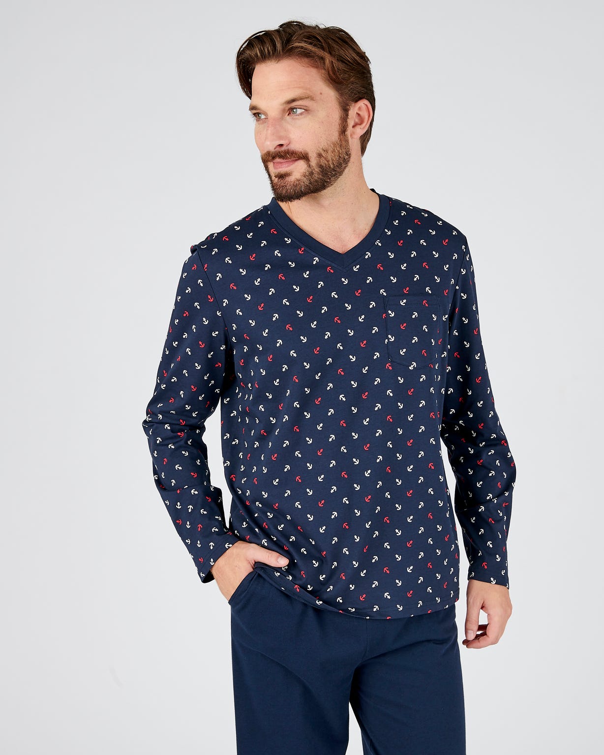 Pyjama maille jersey pur coton peigné