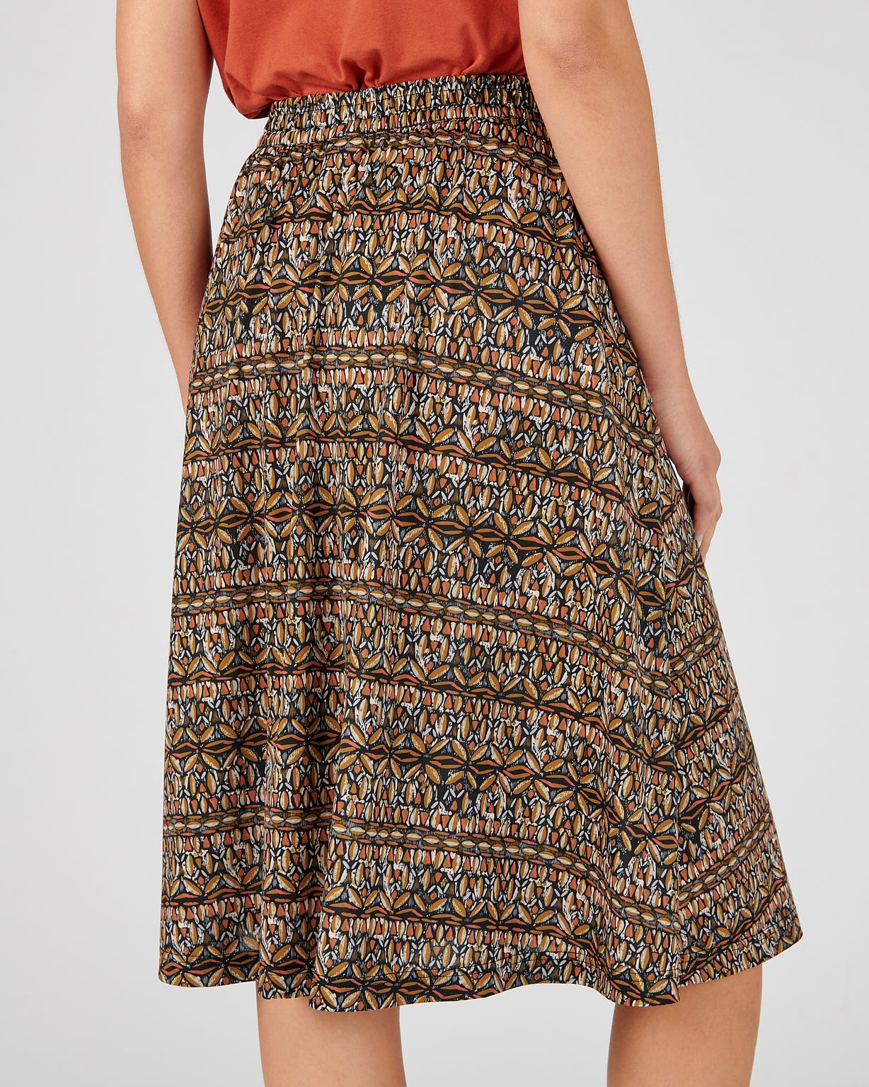 Jupe maille crêpe stretch