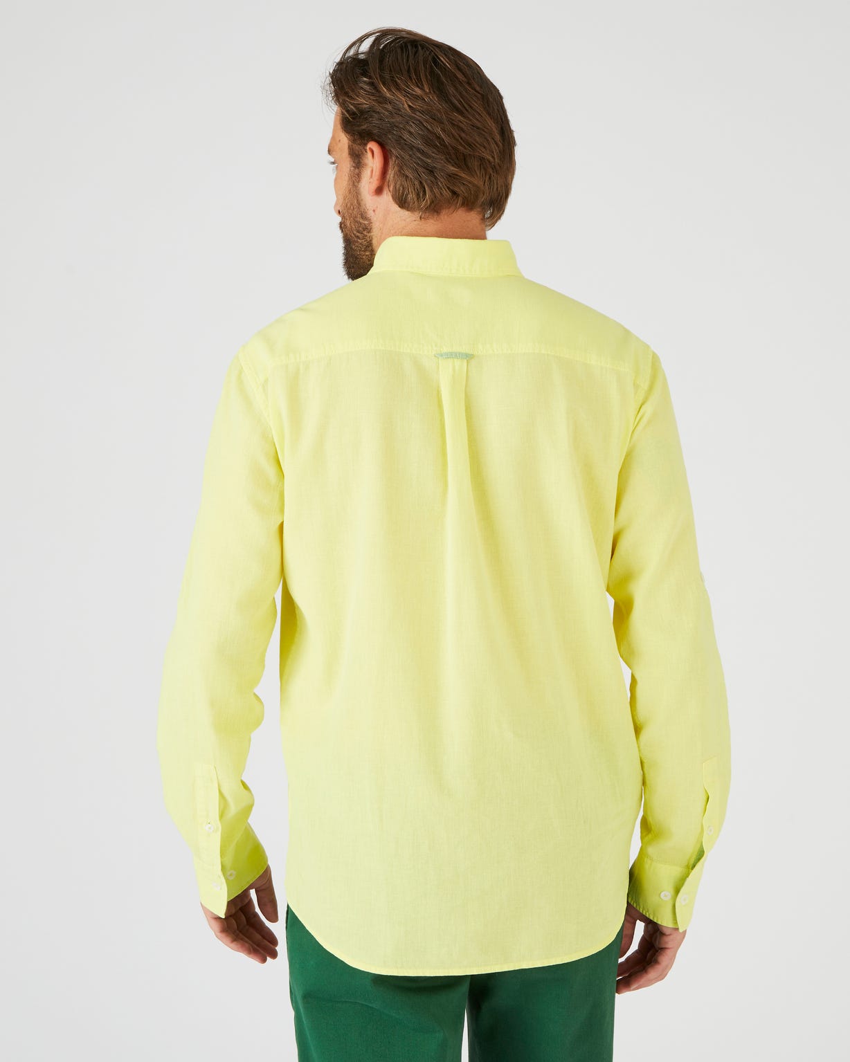 Chemise ample coton/lin, manches longues