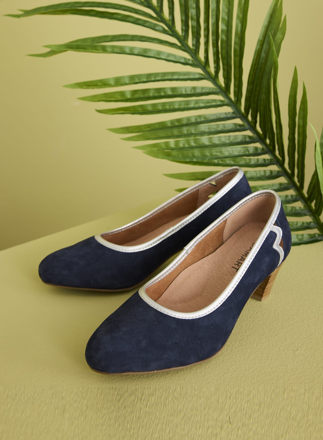Escarpins fantaisie aspect nubuck
