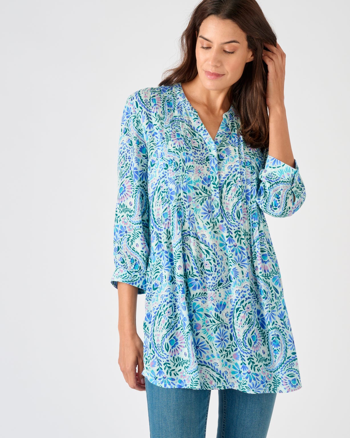 Tunique créponnée pure viscose
