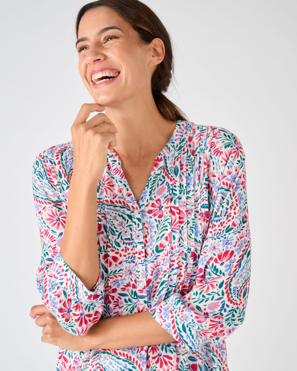 Tunique créponnée pure viscose