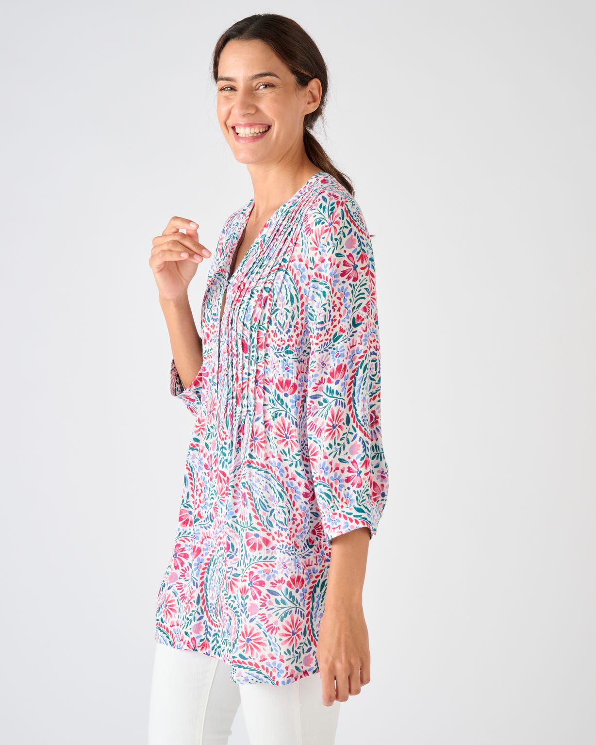 Tunique créponnée pure viscose