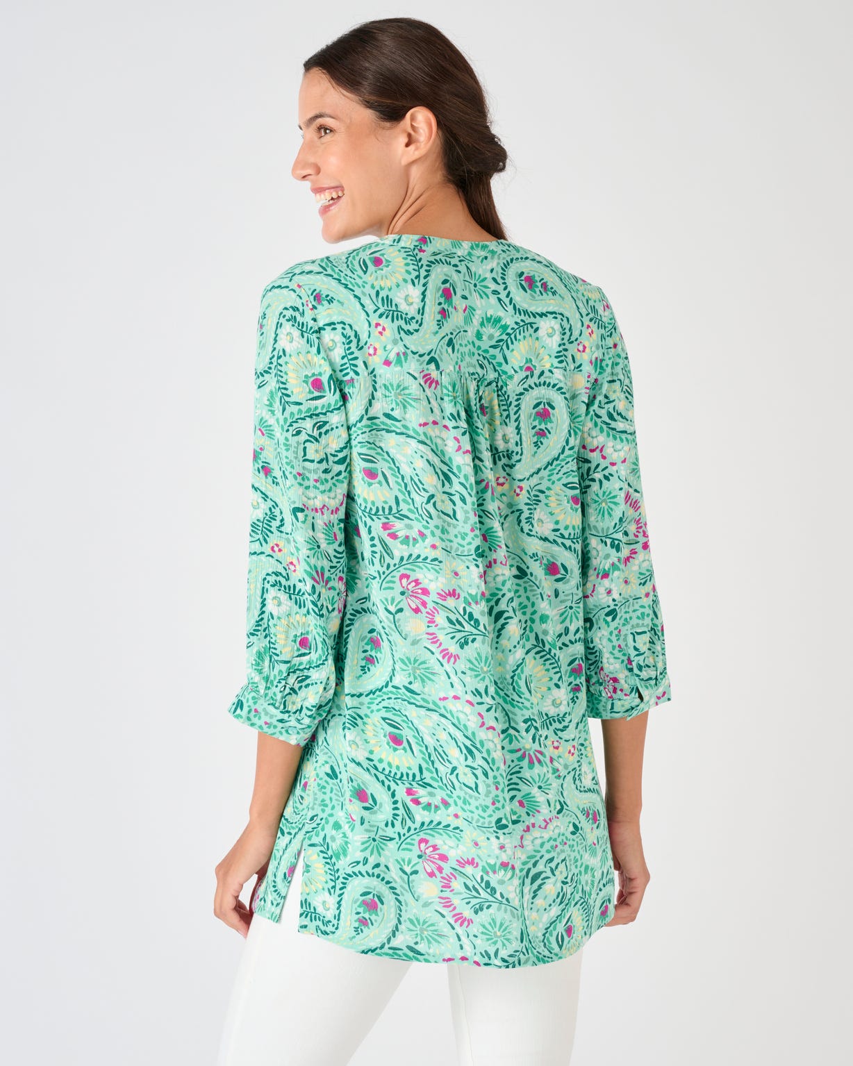 Tunique créponnée pure viscose