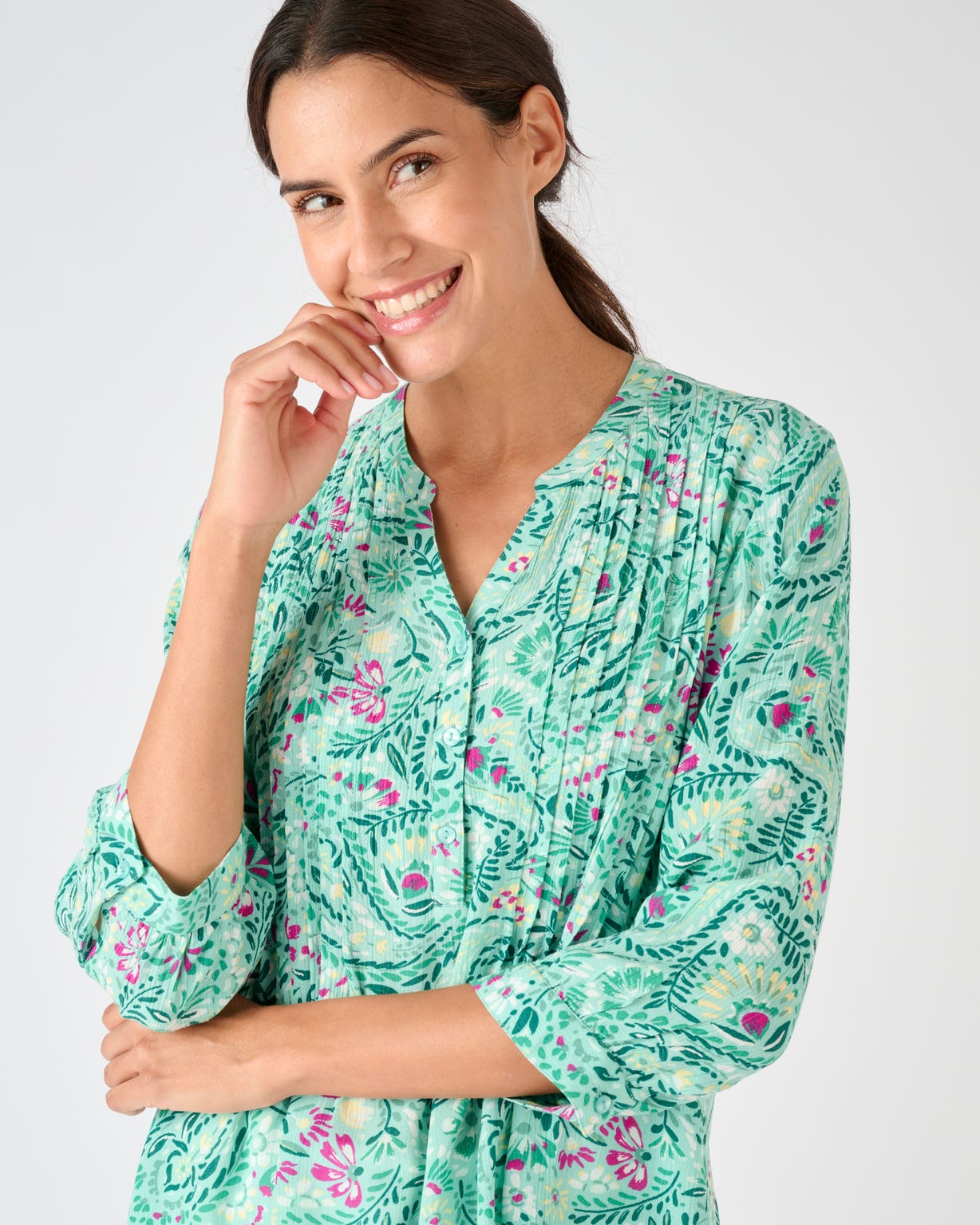 Tunique créponnée pure viscose