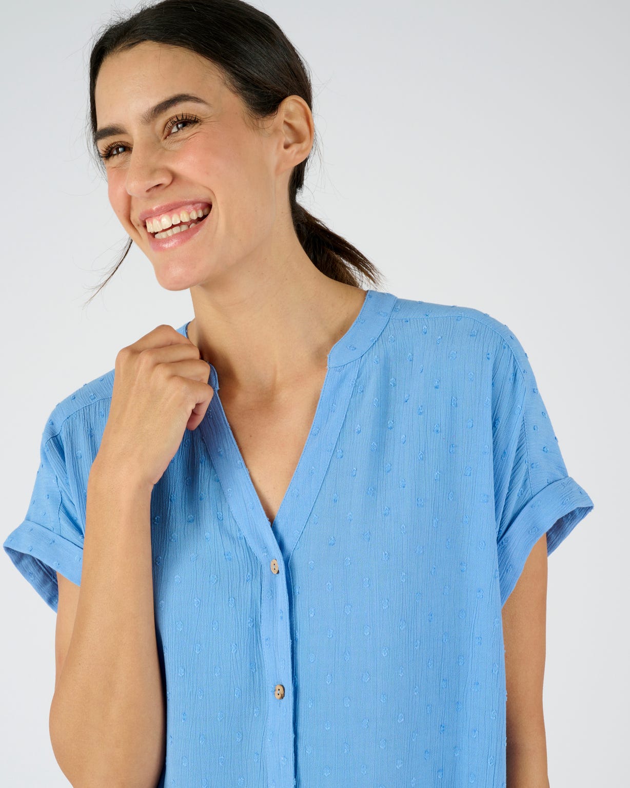 Chemisier crépon *pure viscose Lenzing(TM) EcoVero(TM)