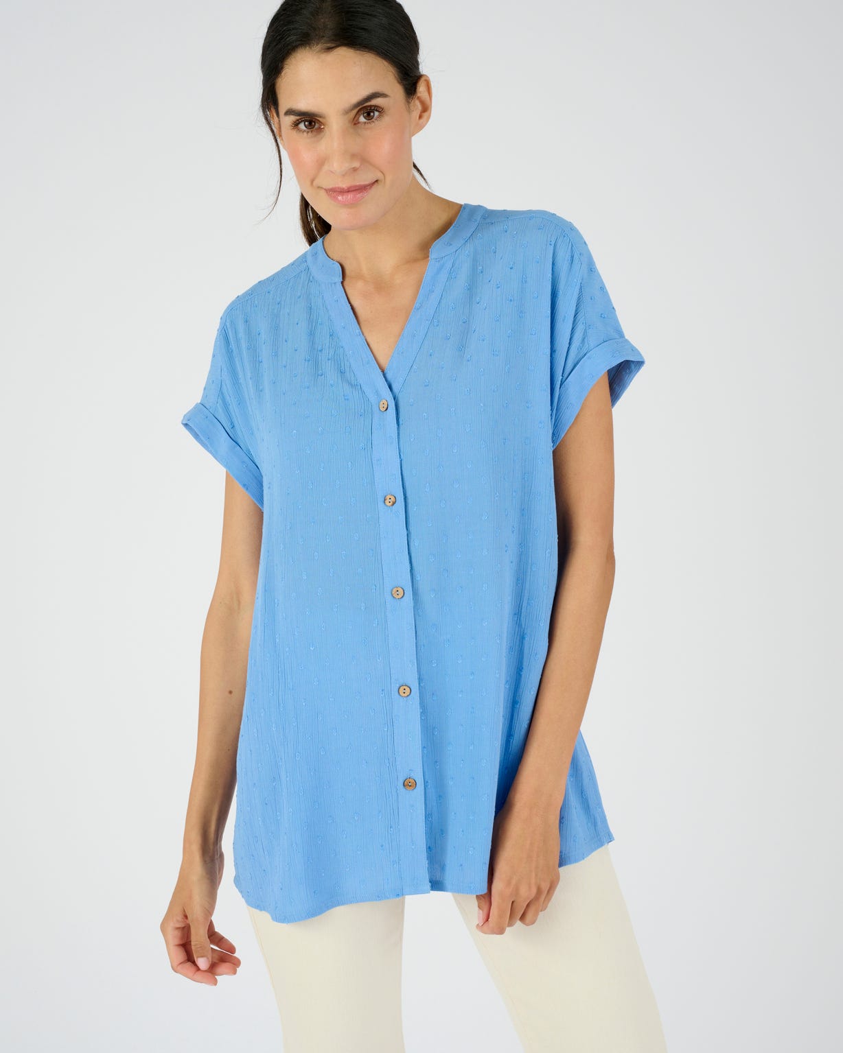 Chemisier crépon *pure viscose Lenzing(TM) EcoVero(TM)