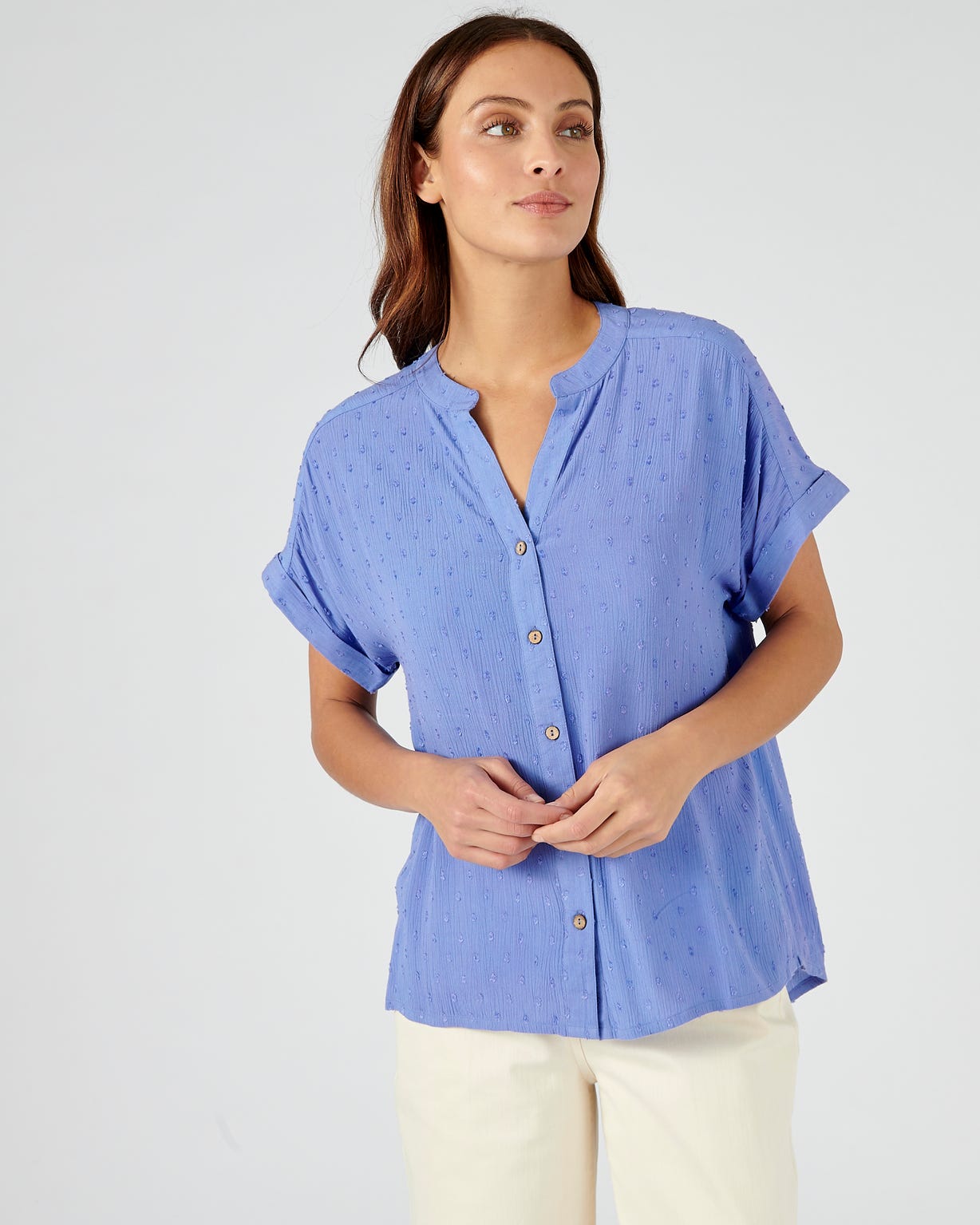 Chemisier crépon *pure viscose Lenzing(TM) EcoVero(TM)