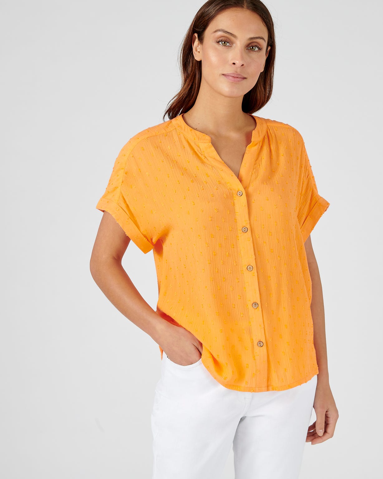 Chemisier crépon *pure viscose Lenzing(TM) EcoVero(TM)