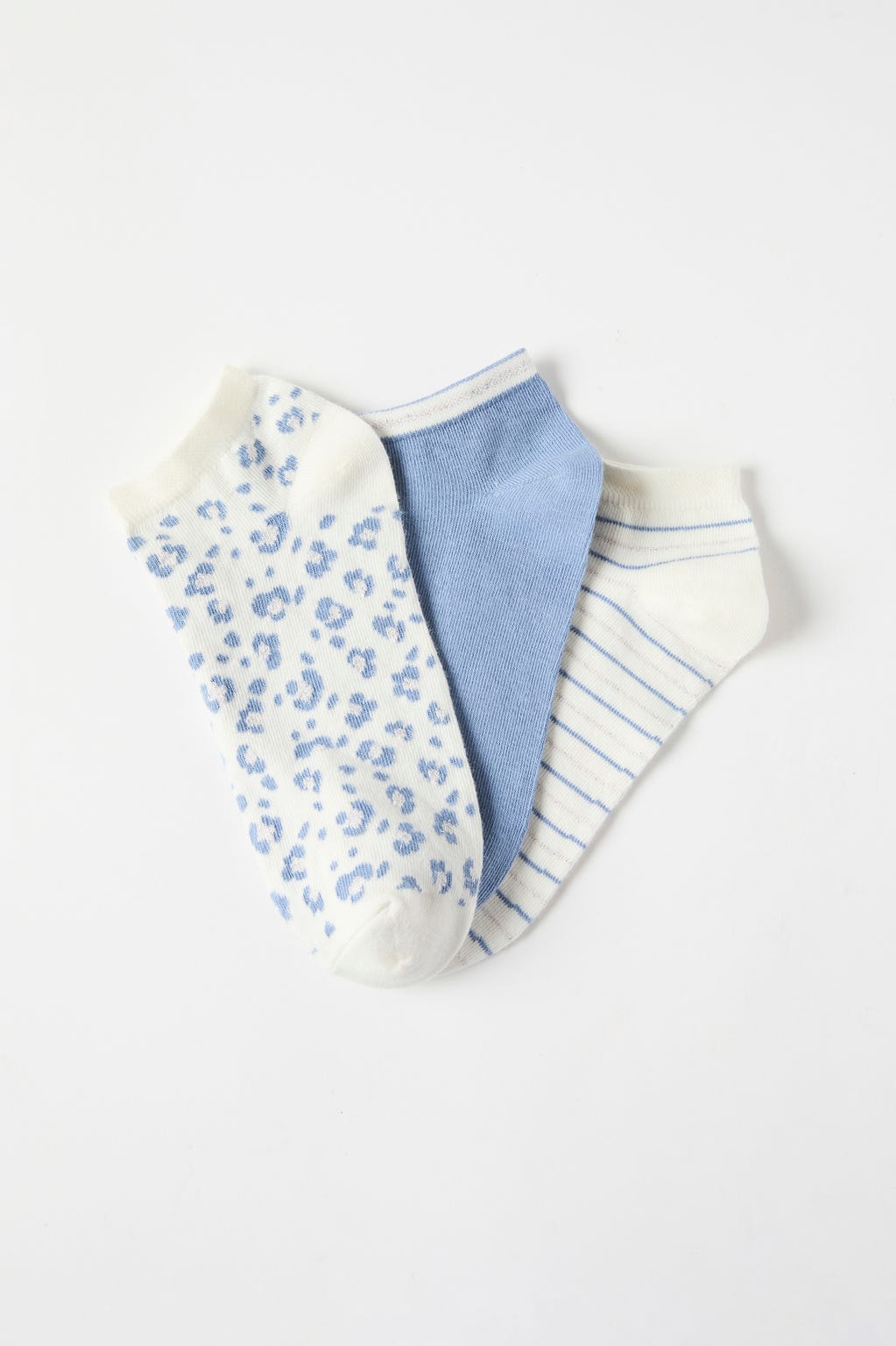 Lot de 3 socquettes fantaisie