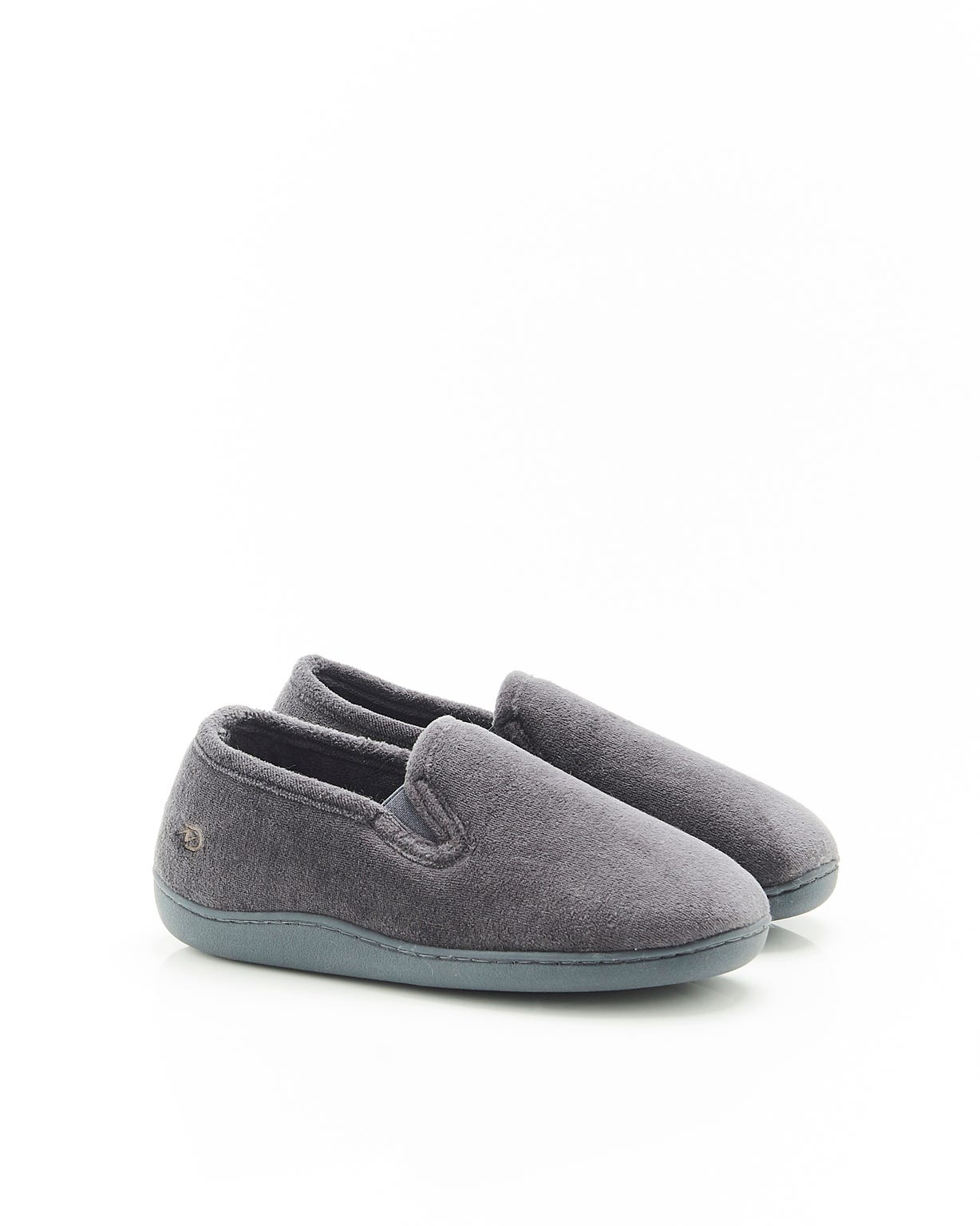 Chaussons aspect velours