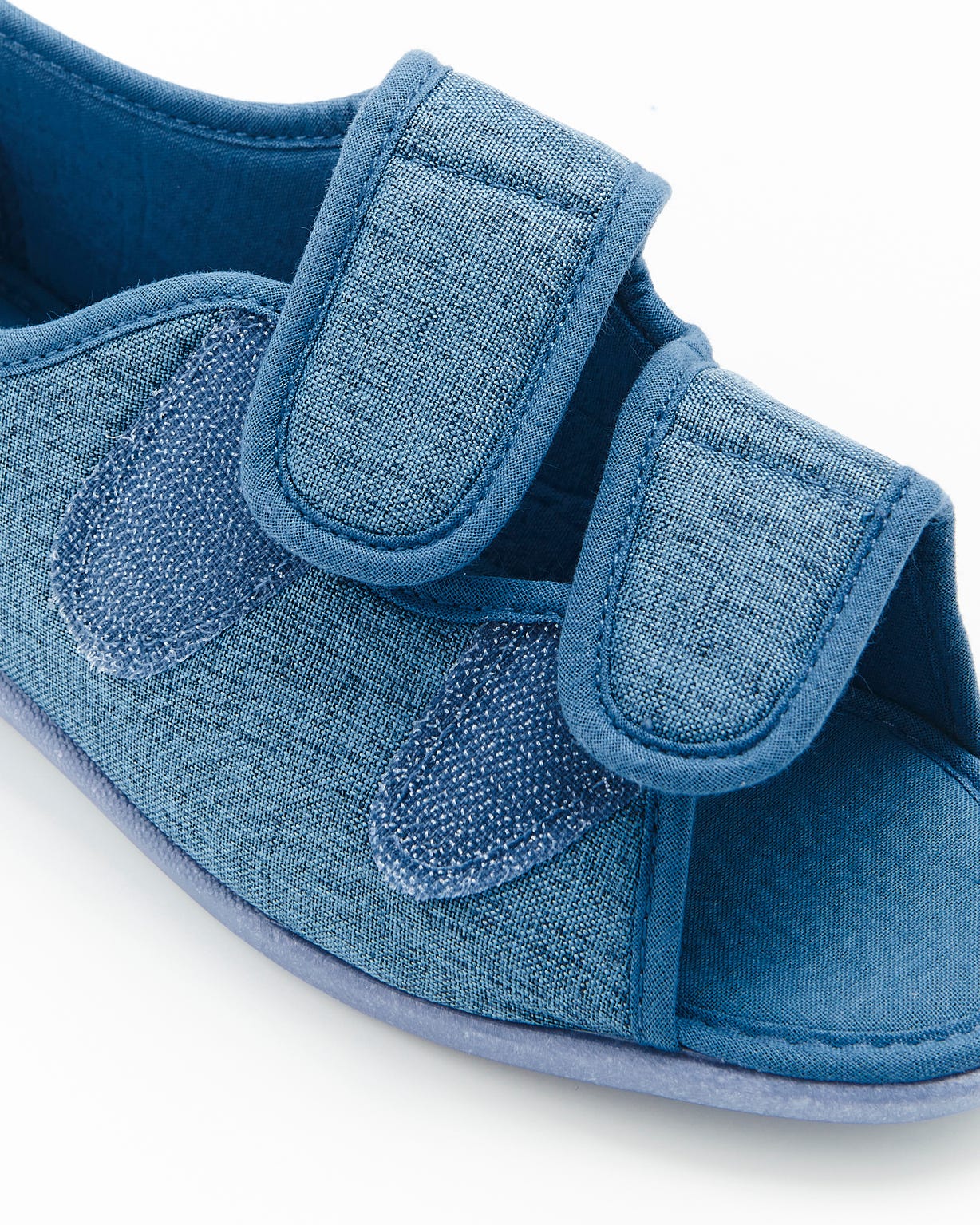 Chaussons à scratch bout ouvert