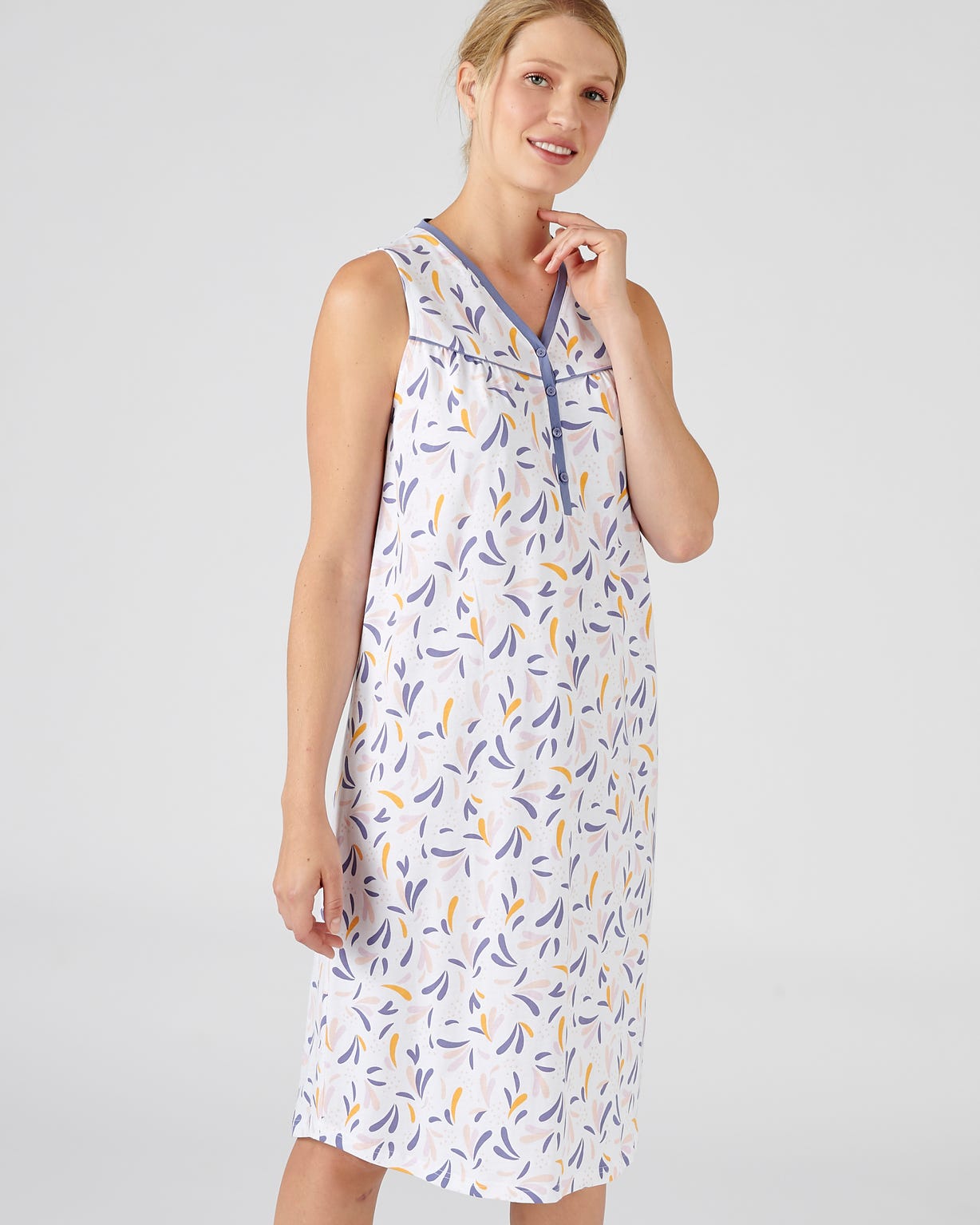 Chemise de nuit sans manches
