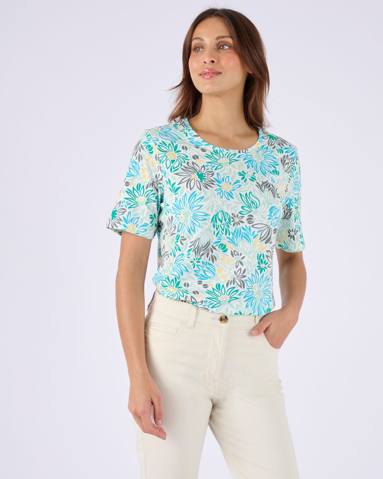 T-shirt imprimé pur coton