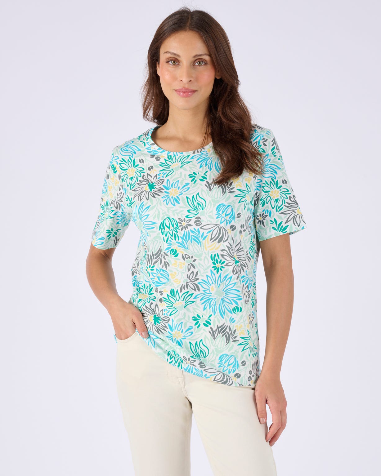 T-shirt imprimé pur coton