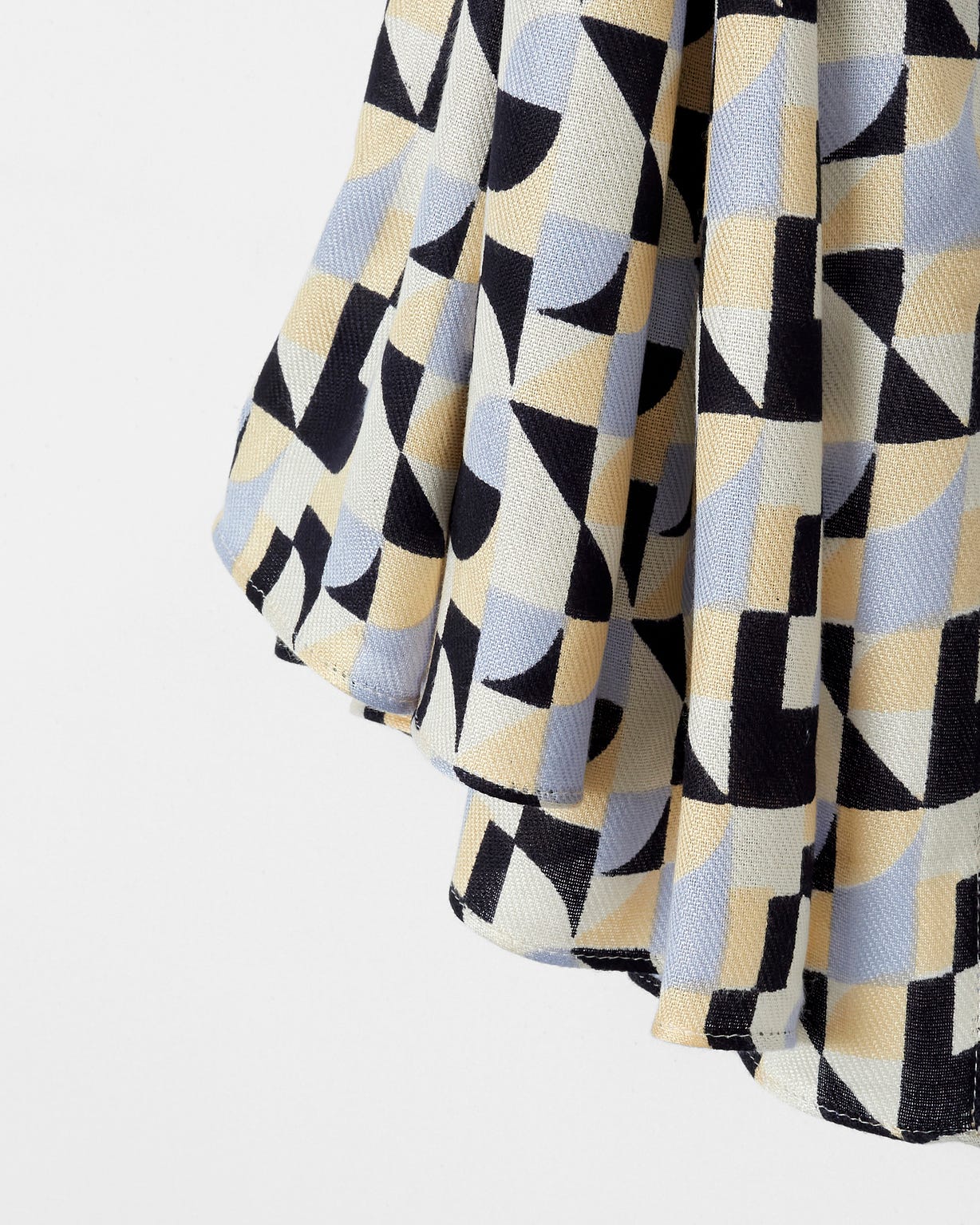 Foulard à micro-motifs géométriques