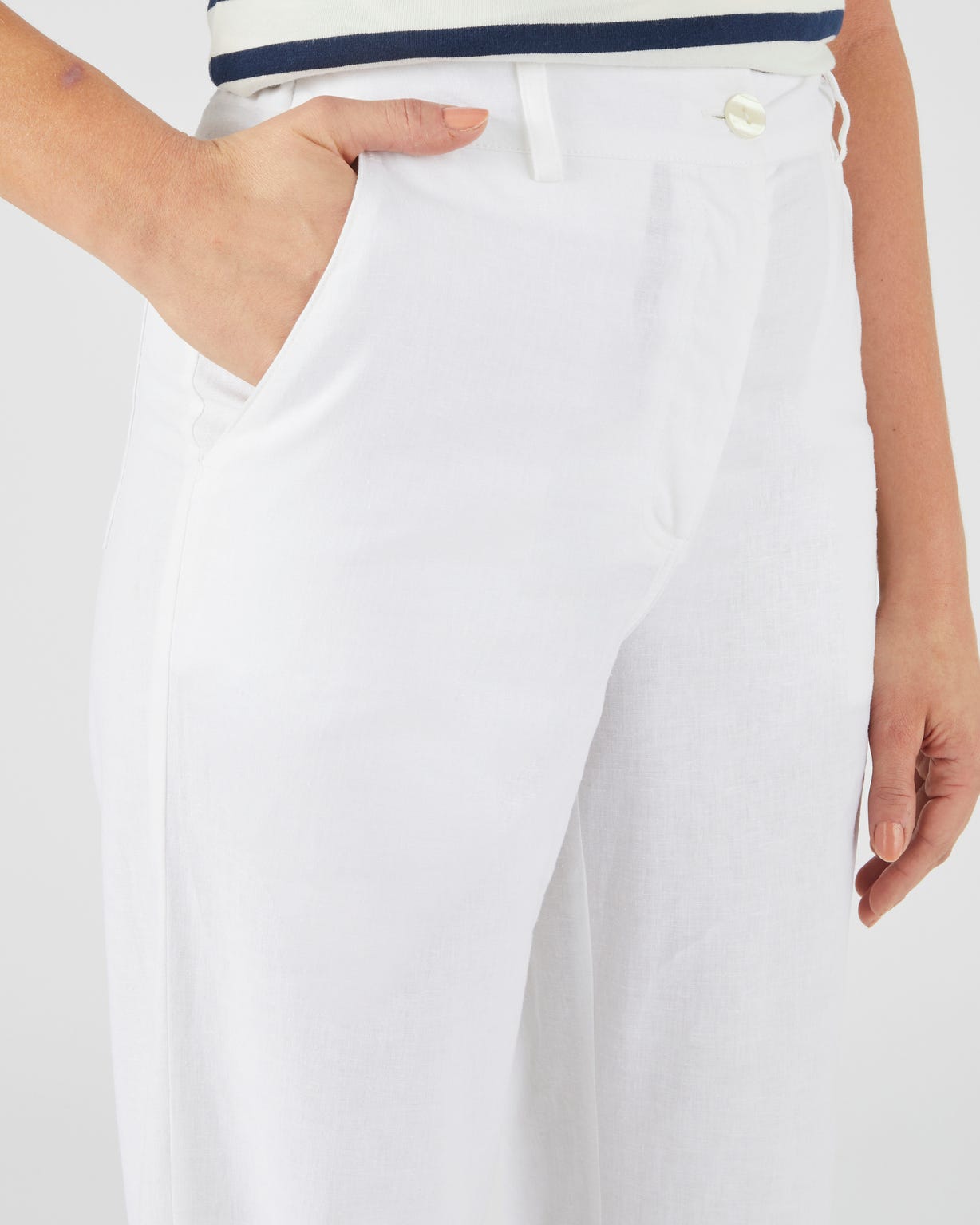 Pantalon large mélange lin Climatyl