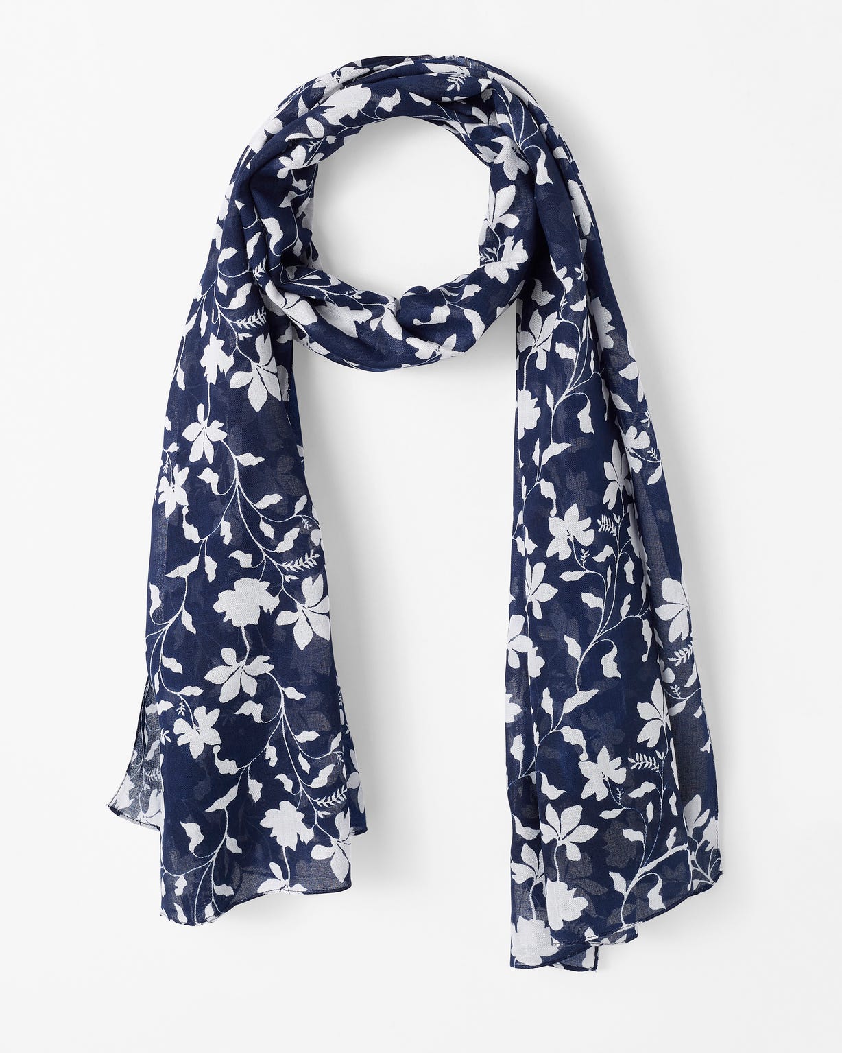 Foulard fluide à motifs fleuri