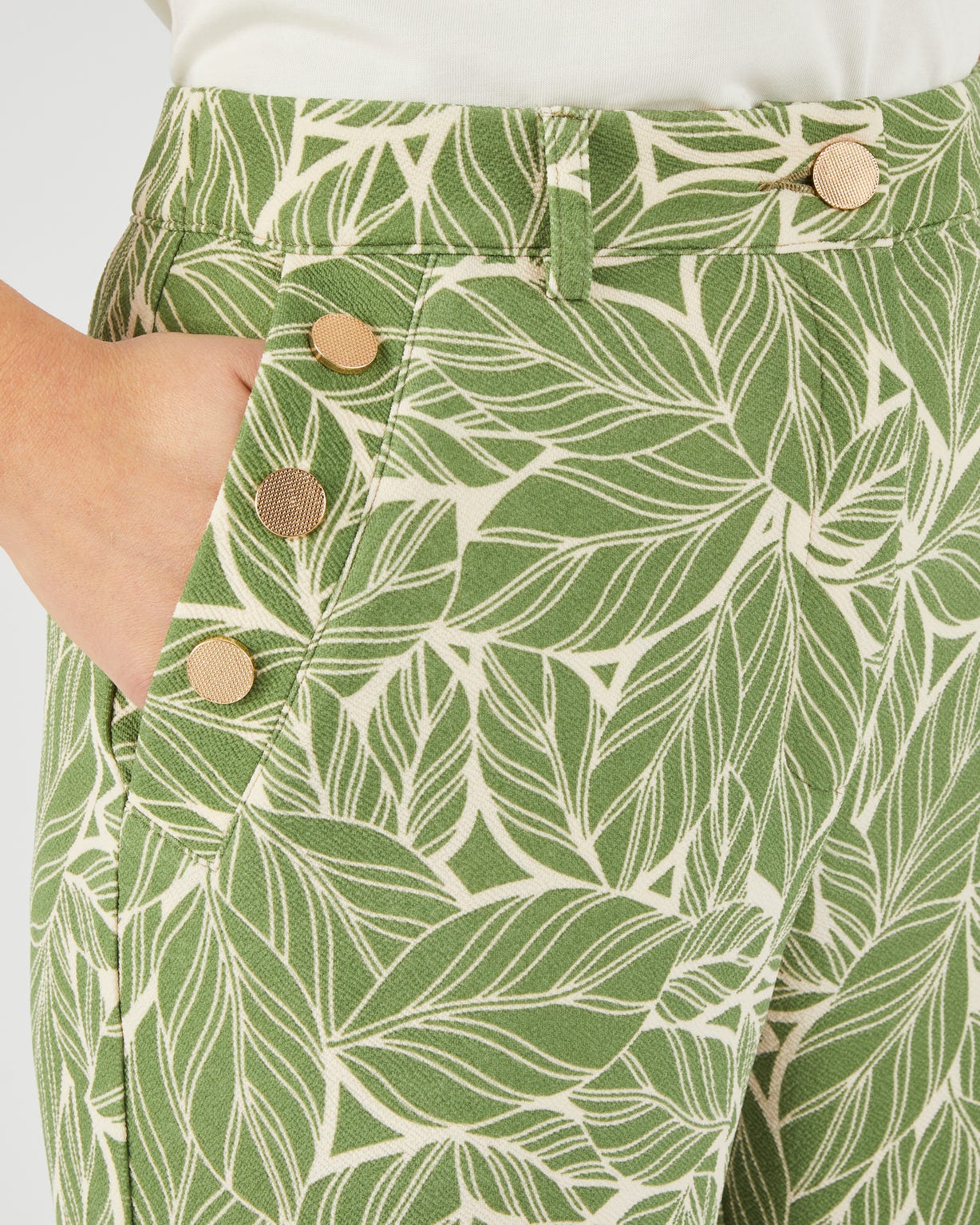 Pantalon 7/8ème maille crêpe stretch