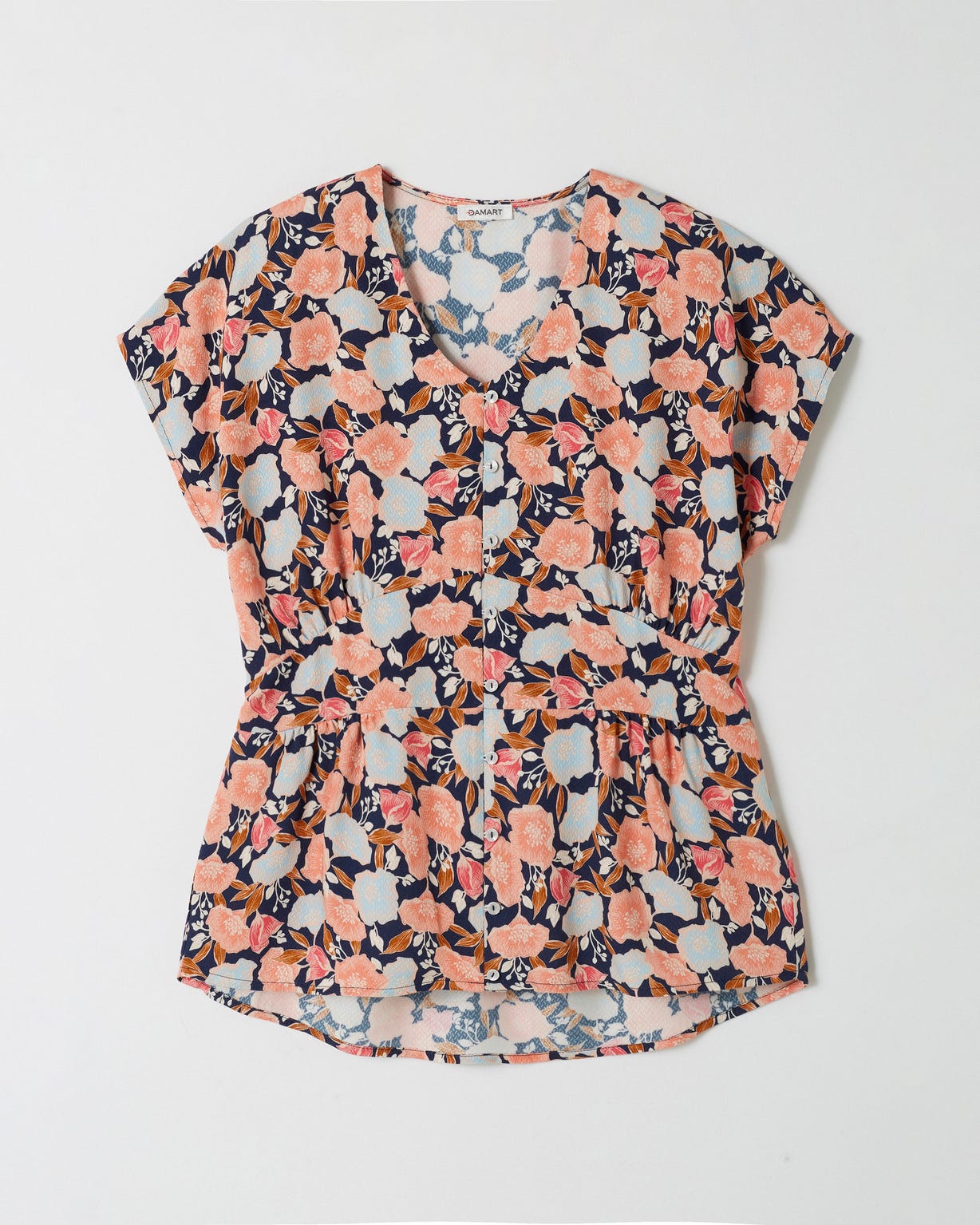 Top imprimé à basque