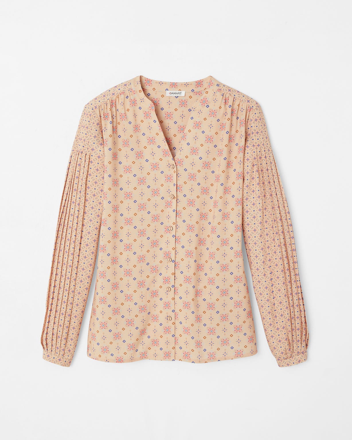 Chemisier manches plissées pure viscose