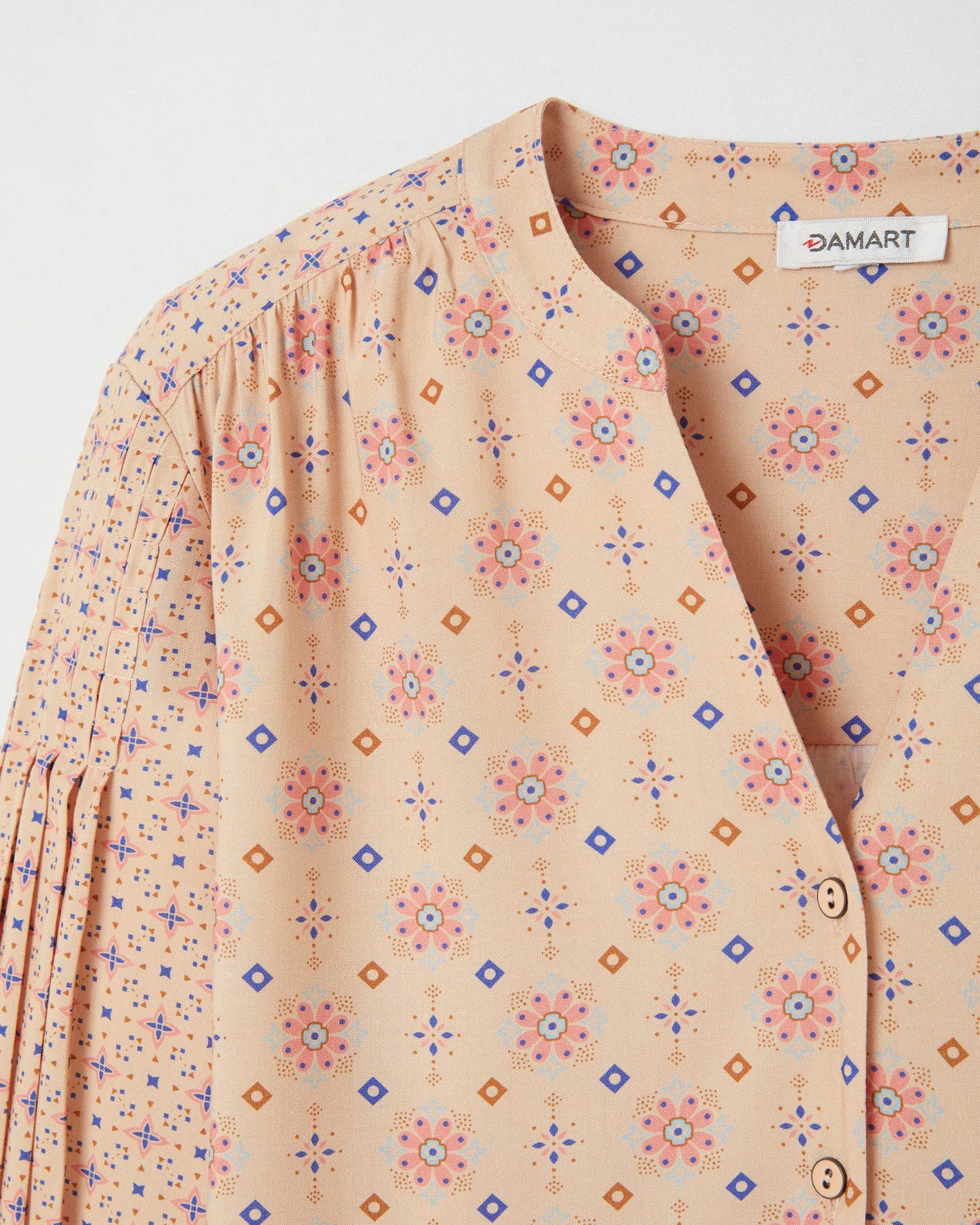 Chemisier manches plissées pure viscose