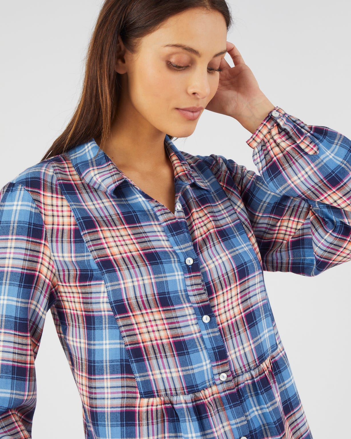 Tunique à carreaux flanelle