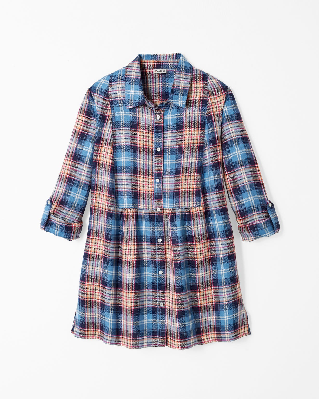 Tunique à carreaux flanelle