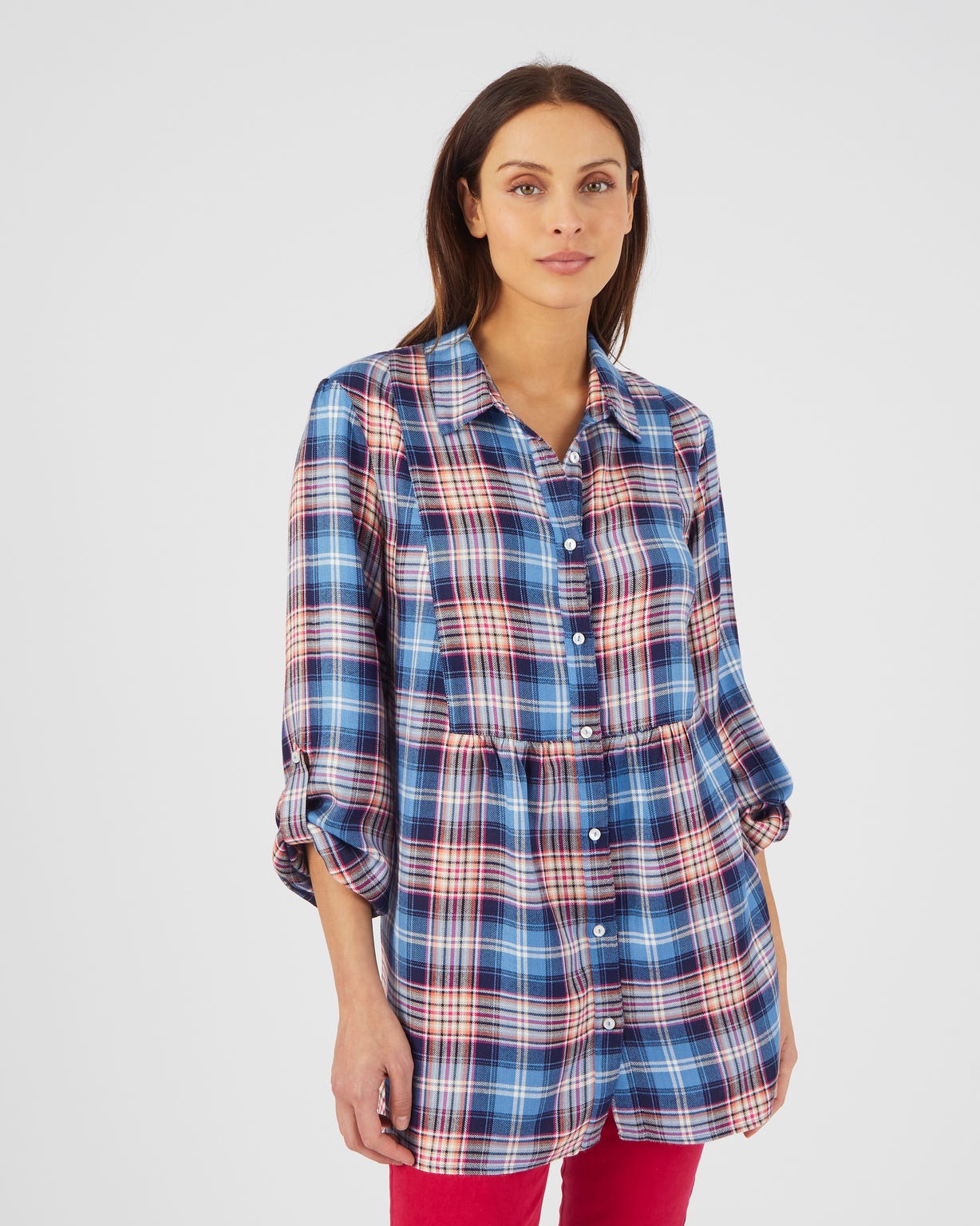 Tunique à carreaux flanelle