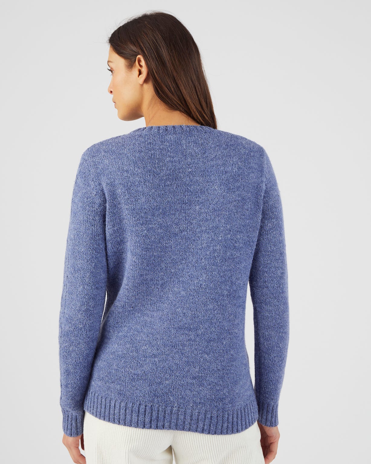 Pull col rond maille chinée Thermolactyl