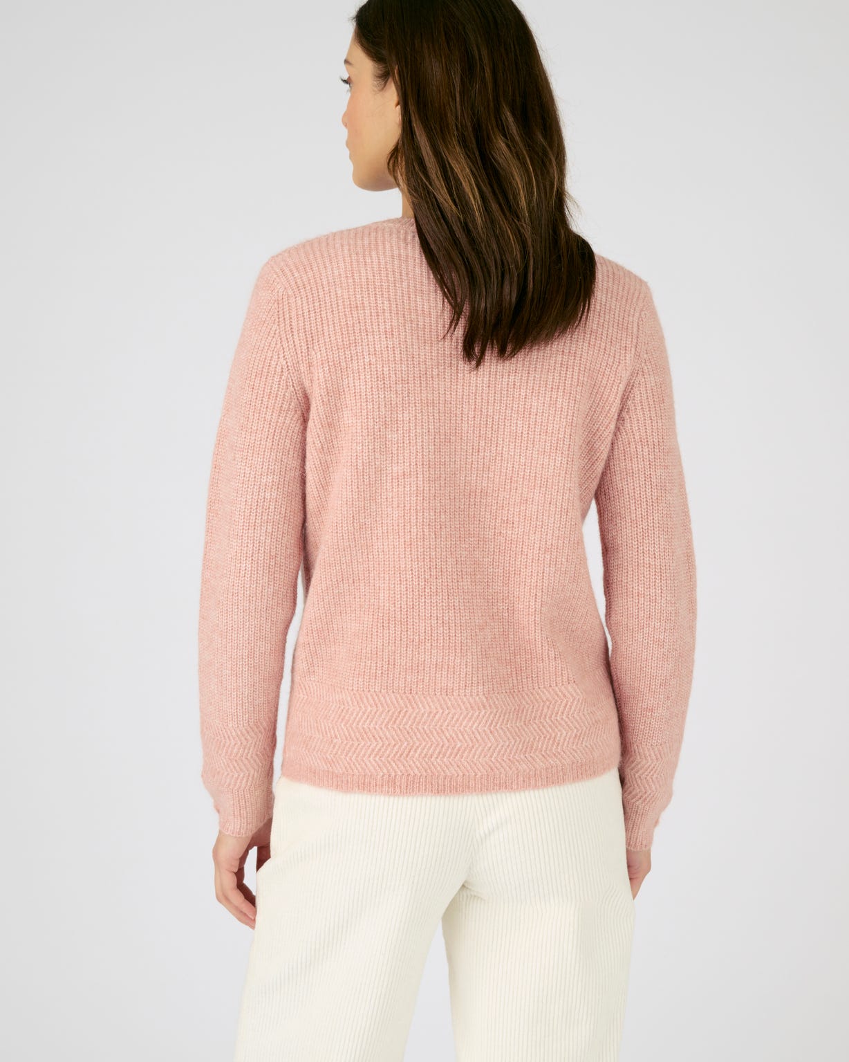 Cardigan maille perlée mélange alpaga