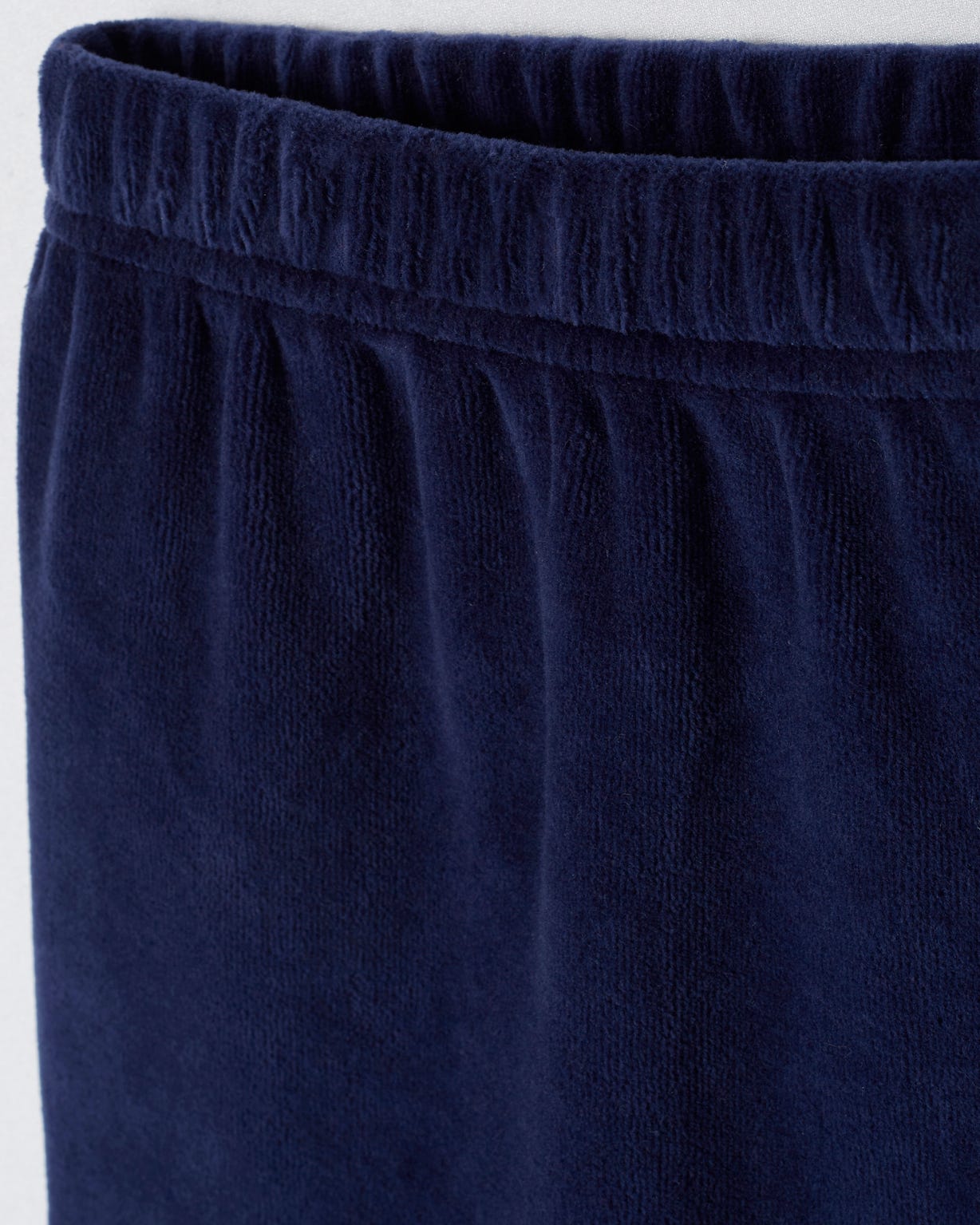 Pyjama velours rayé mélange coton