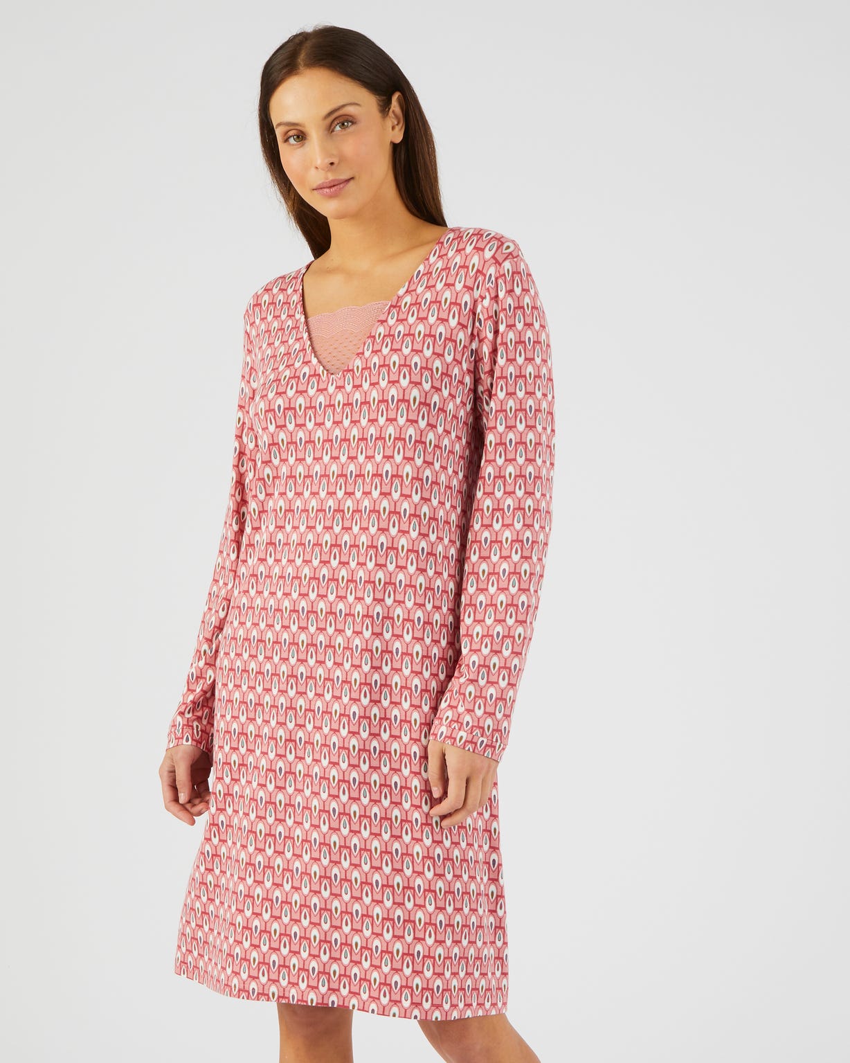 Chemise de nuit maille jersey modal élasthanne
