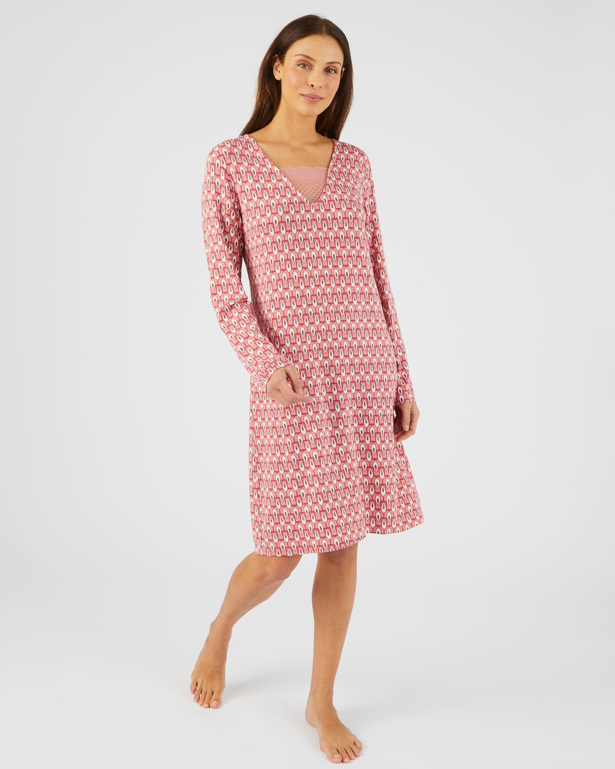 Chemise de nuit maille jersey modal élasthanne
