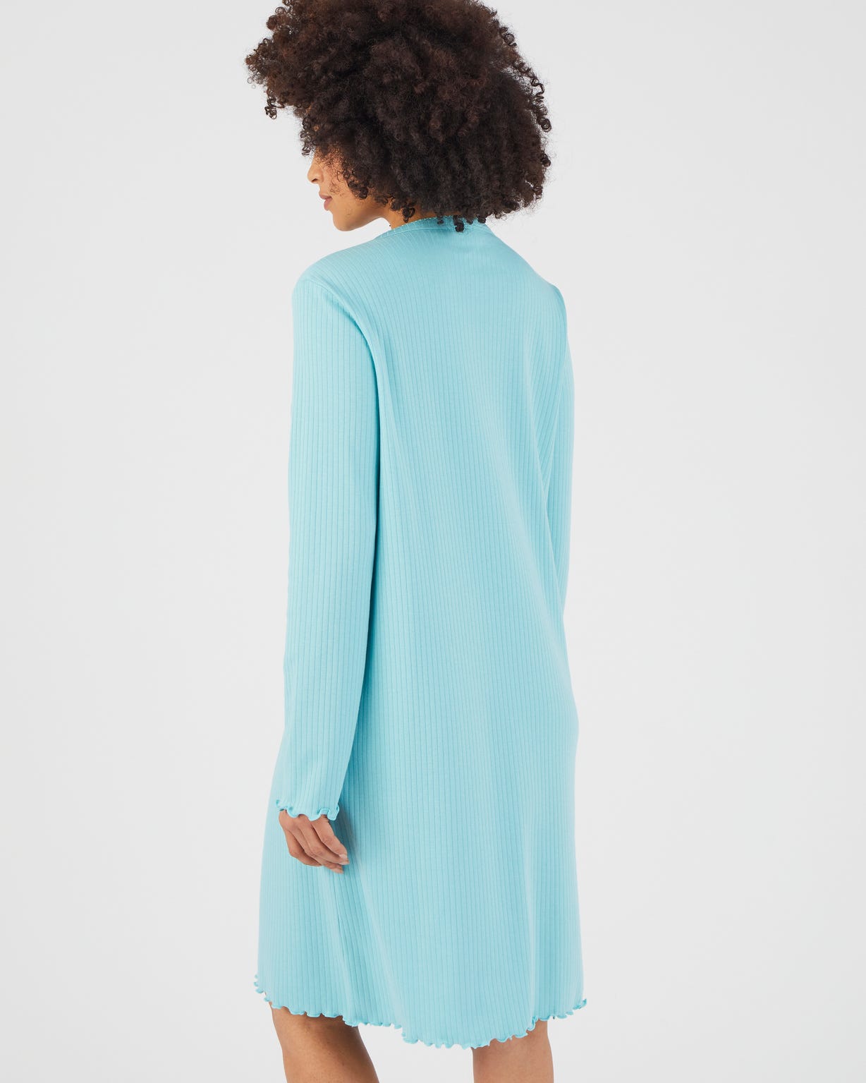 Chemise de nuit maille côtelée
