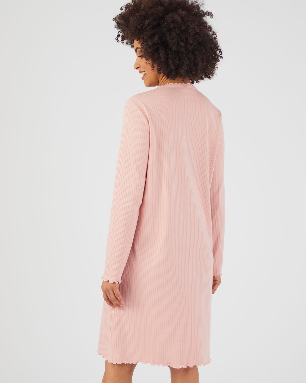 Chemise de nuit maille côtelée