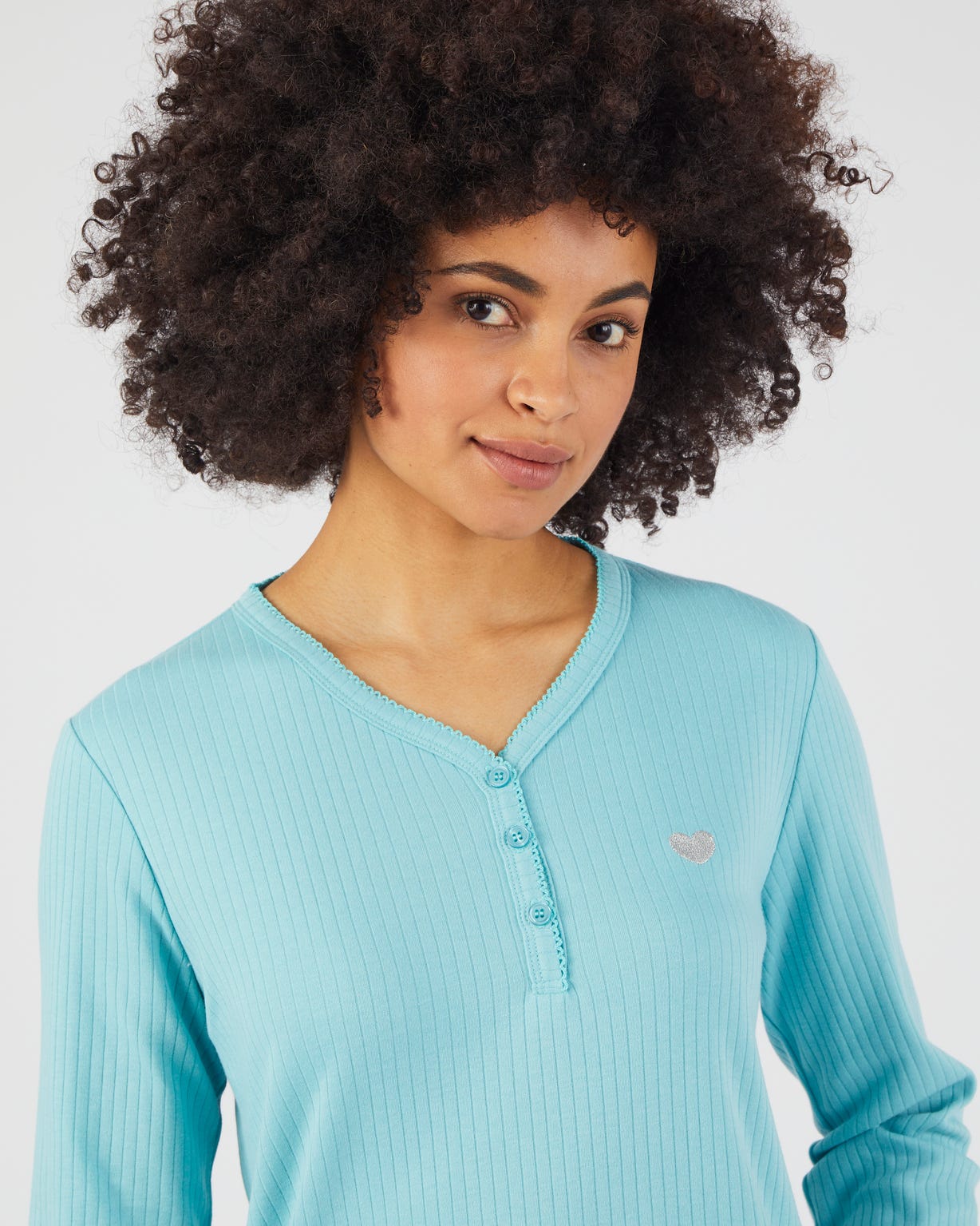 Pyjama maille côtelée