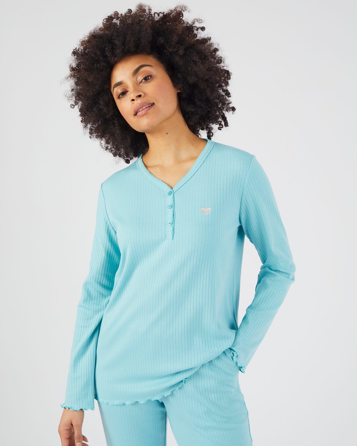 Pyjama maille côtelée