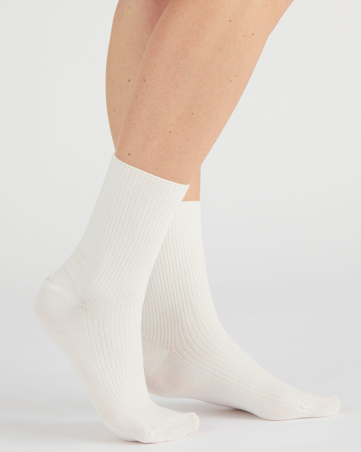 Lot de 2 paires de chaussettes maille côtelée coton biologique
