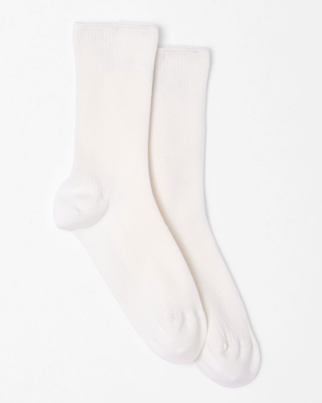 Lot de 2 paires de chaussettes maille côtelée coton biologique