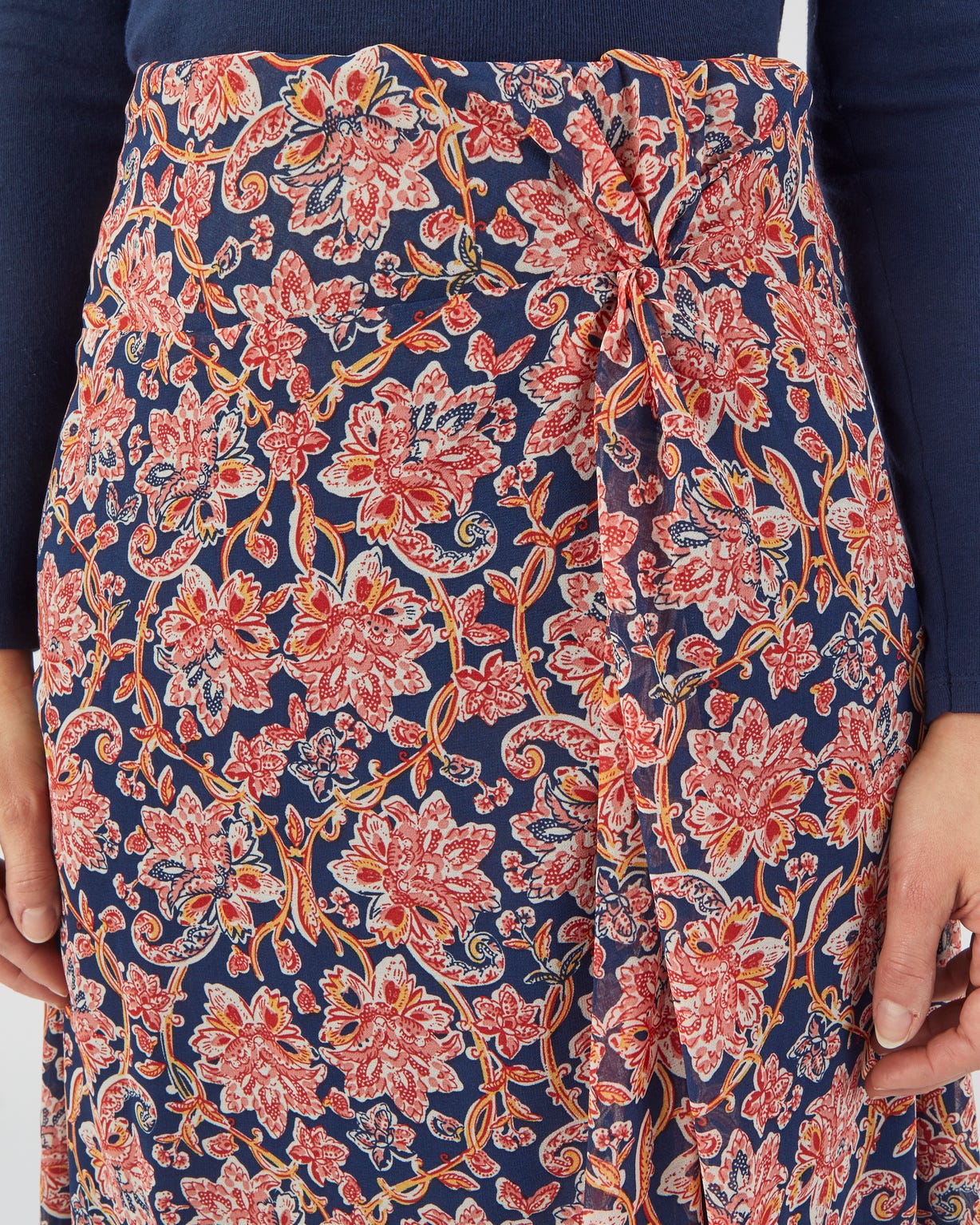Jupe voile taille effet drapé