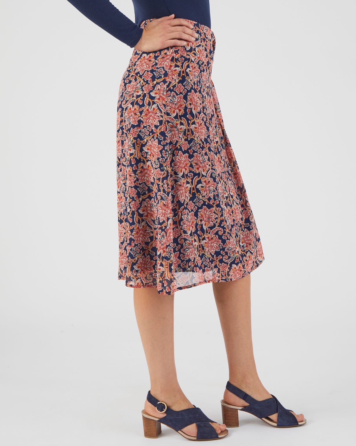 Jupe voile taille effet drapé