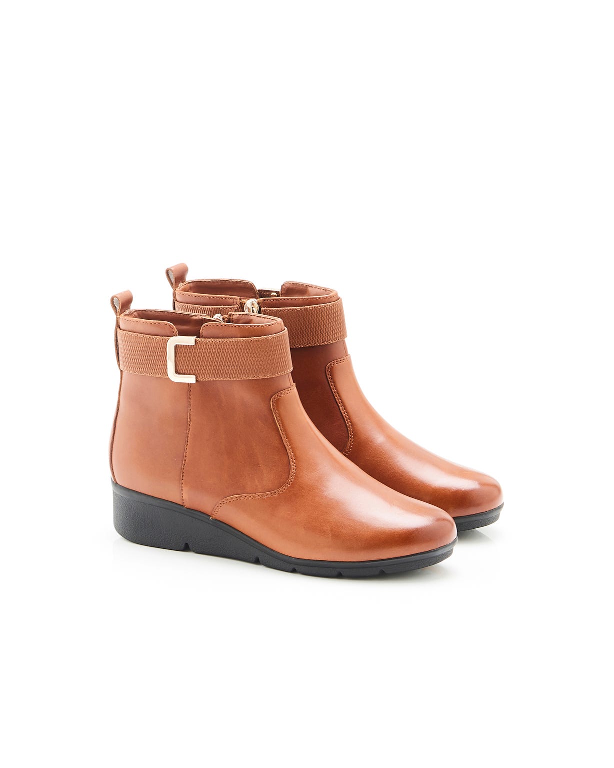 Boots compensés à boucle Amortyl